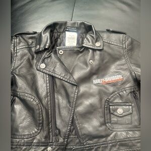 Harley-Davidson Kids Black Leather Biker Jacket